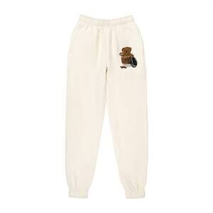 NEW THE HAPPY CAMP3R brew bear sweatpants in white